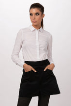 Load image into Gallery viewer, Chef Works Black Largo Half Bistro Apron