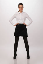 Load image into Gallery viewer, Chef Works Black Largo Half Bistro Apron