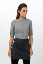 Load image into Gallery viewer, Chef Works Charcoal Largo Half Bistro Apron