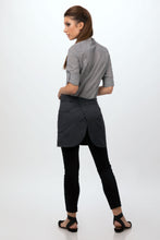 Load image into Gallery viewer, Chef Works Charcoal Largo Half Bistro Apron