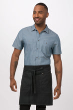 Load image into Gallery viewer, Olympia Grey Half Bistro Apron (2 Pocket Reversible)