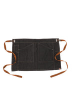 Load image into Gallery viewer, Berkeley Black Denim Half Bistro Apron