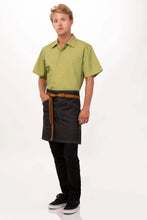 Load image into Gallery viewer, Berkeley Black Denim Half Bistro Snap Apron
