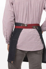 Load image into Gallery viewer, Berkeley Indigo Blue Denim Half Bistro Snap Apron
