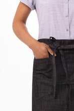 Load image into Gallery viewer, Corvallis Black &amp; Burgundy Half Bistro Apron