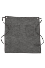 Load image into Gallery viewer, Corvallis Black &amp; Steel Grey Bistro Apron