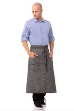 Load image into Gallery viewer, Corvallis Black &amp; Steel Grey Bistro Apron