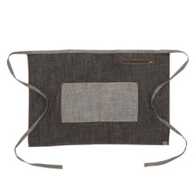 Load image into Gallery viewer, Manhattan Black Denim Half Bistro Apron