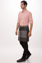 Load image into Gallery viewer, Manhattan Black Denim Half Bistro Apron