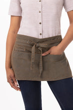 Load image into Gallery viewer, Uptown Blue-Taupe Waist Apron