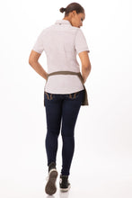 Load image into Gallery viewer, Uptown Blue-Taupe Waist Apron
