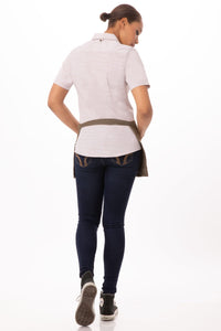 Uptown Blue-Taupe Waist Apron