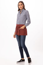 Load image into Gallery viewer, Uptown Red-Navy Waist Apron