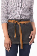 Load image into Gallery viewer, Berkeley Black Denim Waist Snap Apron