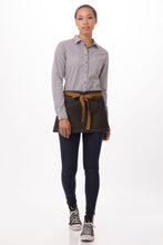 Load image into Gallery viewer, Berkeley Black Denim Waist Snap Apron