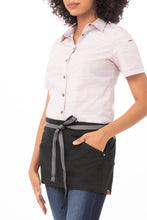 Load image into Gallery viewer, Berkeley Jet Black Waist Apron