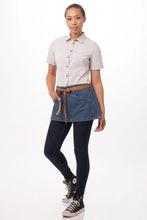 Load image into Gallery viewer, Berkeley Medium Blue Denim Waist Snap Apron