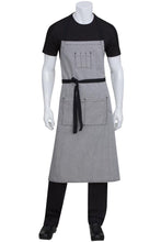 Load image into Gallery viewer, Chef Works Portland Black Chefs Bib Apron