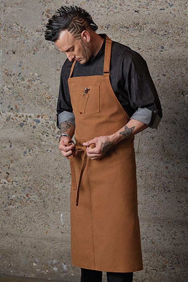 Rockford Nutmeg Chefs Bib Apron – UniformsInStock.com