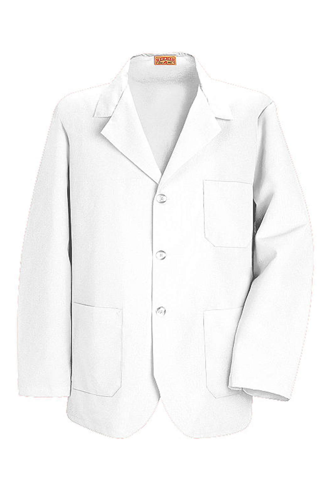 Men's White Lapel Counter Coat