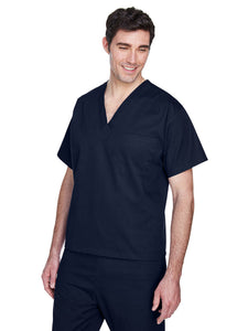 Dark Navy Harriton Adult Restore 4.9 oz. Scrub Top