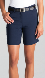 Ladies' Black Flex Chino Short