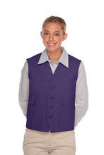 Load image into Gallery viewer, Cardi / DayStar Purple 4-Button Unisex Vest with 2 Pockets