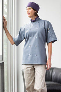 Uncommon Threads Steel Grey South Beach Chef Coat