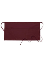 Load image into Gallery viewer, Maroon Deluxe Waist Apron (3 Pockets)