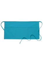 Load image into Gallery viewer, Turquoise Deluxe Waist Apron (3 Pockets)