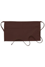 Load image into Gallery viewer, Brown Standard Waist Apron (2 Pockets)