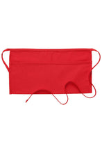 Load image into Gallery viewer, Red Standard Waist Apron (2 Pockets)