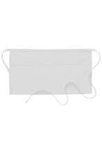 Load image into Gallery viewer, White Standard Waist Apron (2 Pockets)