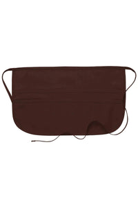 Brown Rounded Waist Apron (6 Pockets)