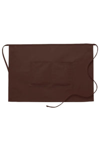 Brown Half Bistro Apron (2 Pockets)