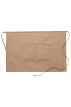 Load image into Gallery viewer, Khaki Half Bistro Apron (2 Pockets)