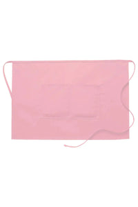 Pink Half Bistro Apron (2 Pockets)