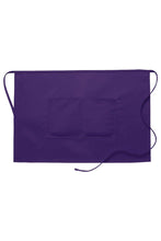 Load image into Gallery viewer, Purple Half Bistro Apron (2 Pockets)