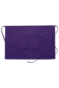 Purple Half Bistro Apron (2 Pockets)