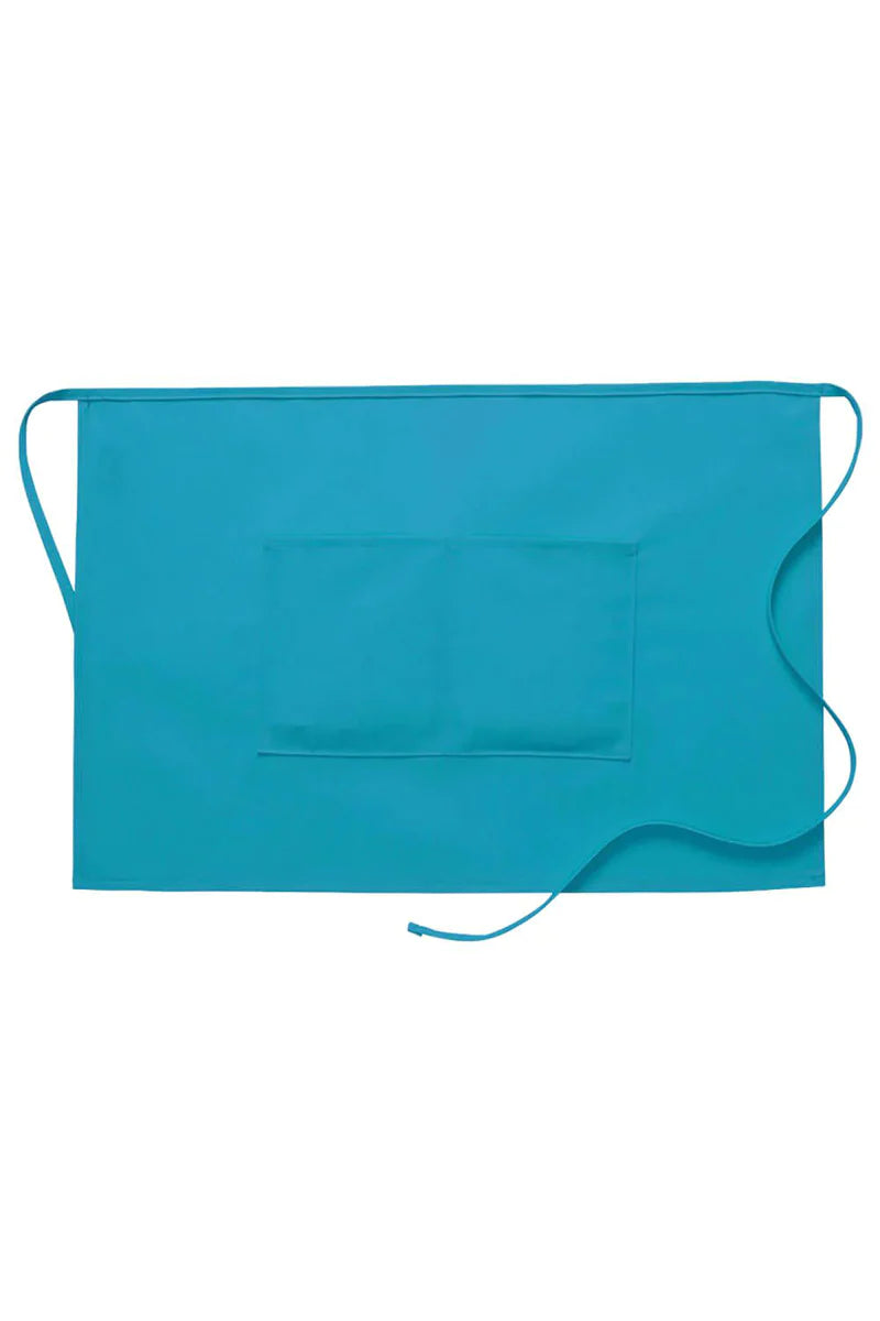 Turquoise Half Bistro Apron (2 Pockets) – UniformsInStock.com