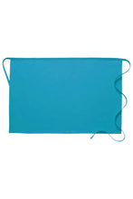 Load image into Gallery viewer, Turquoise Half Bistro Apron (No Pockets)
