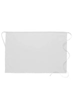 Load image into Gallery viewer, White Half Bistro Apron (No Pockets)