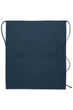 Load image into Gallery viewer, Navy Full Bistro Apron (2 Pockets)