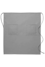 Load image into Gallery viewer, Silver Full Bistro Apron (2 Pockets)