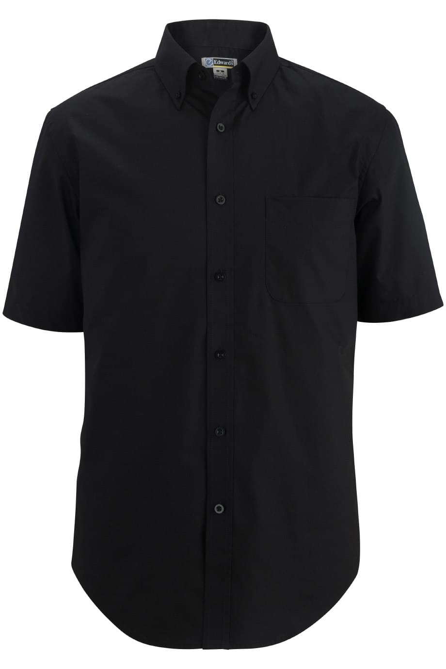 Edwards S / Regular Men's Comfort Stretch Poplin - Black