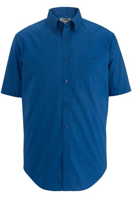 Edwards S / Regular Men's Comfort Stretch Poplin - Royal Blue