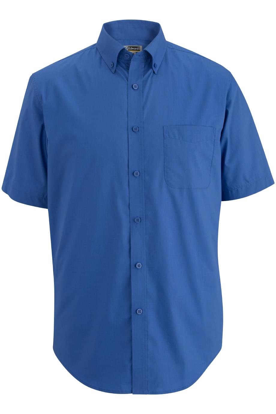 Edwards S / Regular Men's Comfort Stretch Poplin - French Blue