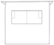 Load image into Gallery viewer, White 3/4 Bistro Apron (2 Pockets)