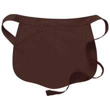 Load image into Gallery viewer, Brown Scalloped Waist Apron (2 Pockets)
