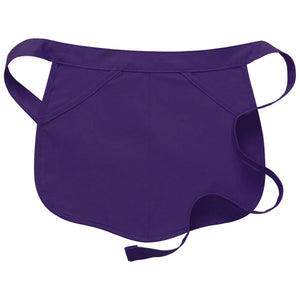 Purple Scalloped Waist Apron (2 Pockets)